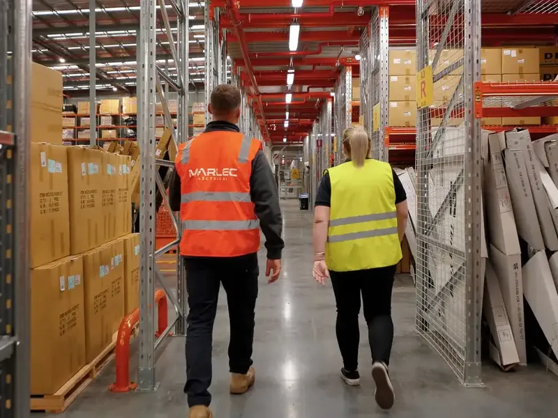 Auto Parts Group warehouse in Dandenong with its new lighting
